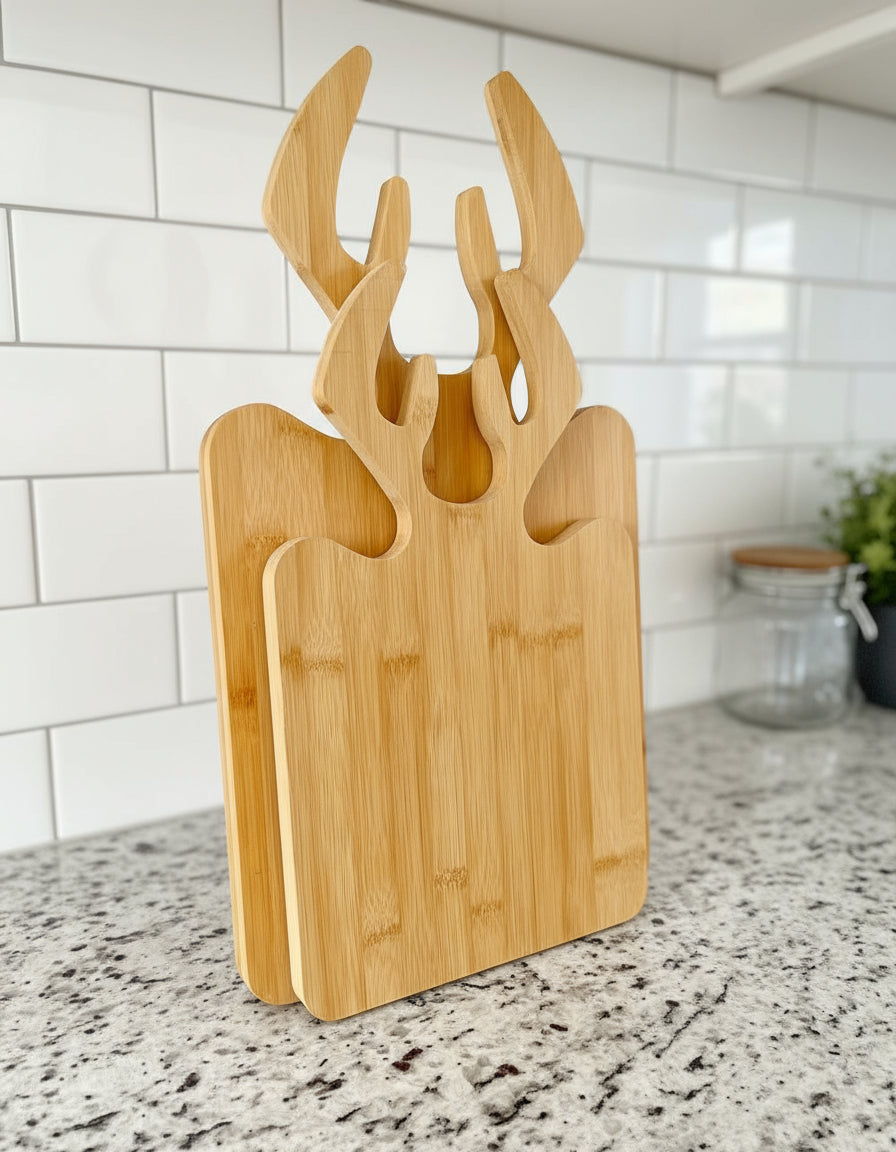 Planche à Découper en Bambou 2 piece
