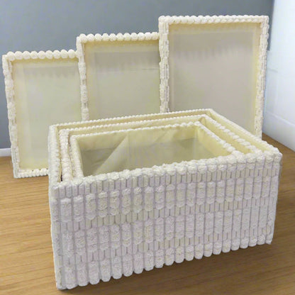 Apportez ordre et élégance à votre intérieur grâce au set de 3 boîtes de rangement