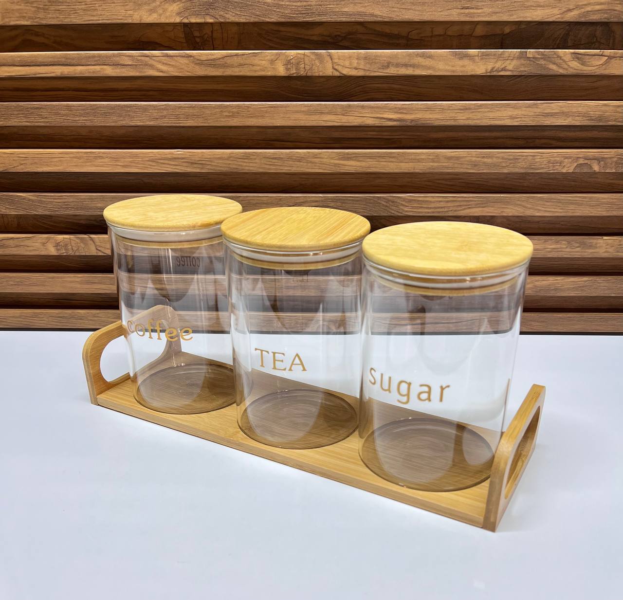 L'Organisation Naturelle : Set de Bocaux Café, Thé et Sucre