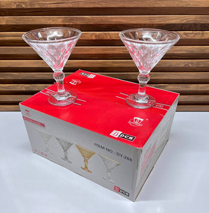 Le Service d'Exception : Verres à Cocktail Diamant