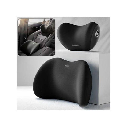 Kit Ergonomique Voiture Premium : Coussin Lombaire &amp; Repose-Tête en Mousse à Mémoire de Forme