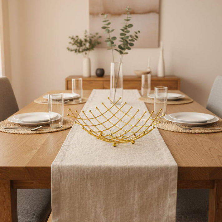 Plateau à Fruits en Acier Inoxydable Élégant