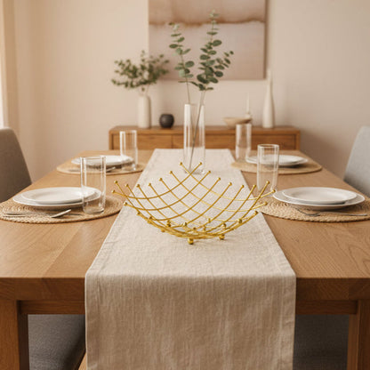 Plateau à Fruits en Acier Inoxydable Élégant