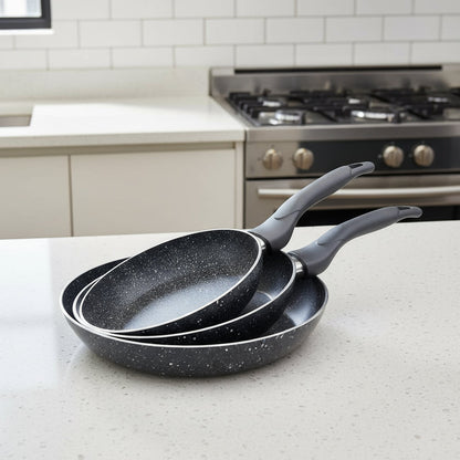 Set de 3 Poêles Effet Pierre