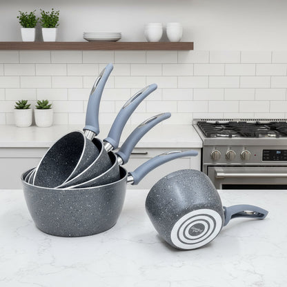 Ensemble de casseroles effet pierre