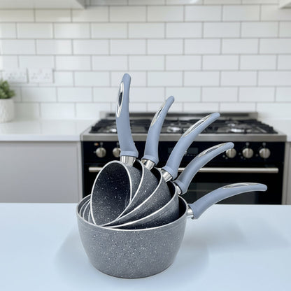 Ensemble de casseroles effet pierre