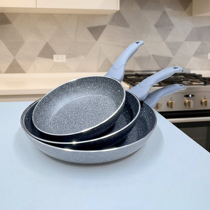 Set de 3 Poêles Effet Pierre