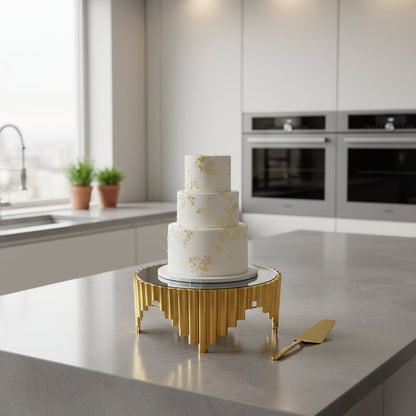 Set de 3 Présentoirs Miroir Dorés – Design Luxe