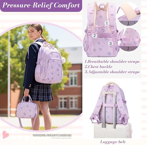 Sac à Dos Scolaire pour Enfants – Design Mignon & Plusieurs Couleurs