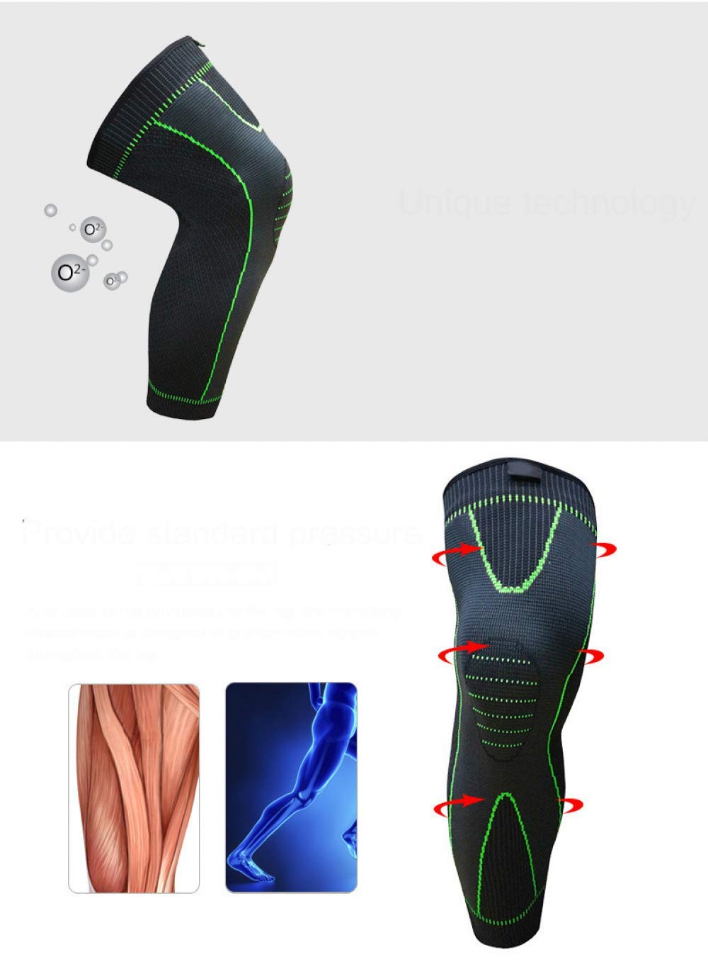 Genouillère de Compression Sportive - Performance et Confort