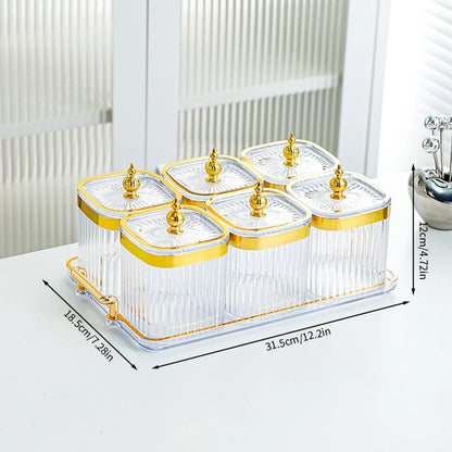 Boîte de Rangement Citrouille à 4/6 Compartiments