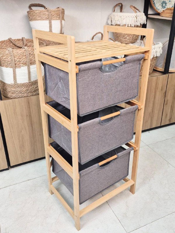 NESTO🪵 Miroir à Linge en Bambou Naturel 🍁