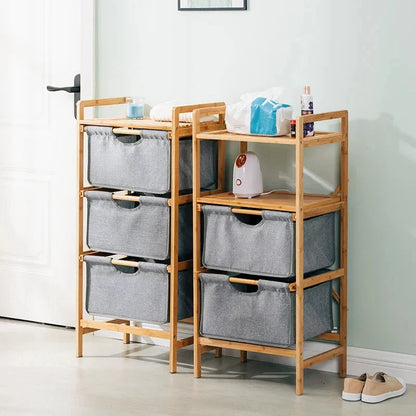 NESTO🪵 Miroir à Linge en Bambou Naturel 🍁