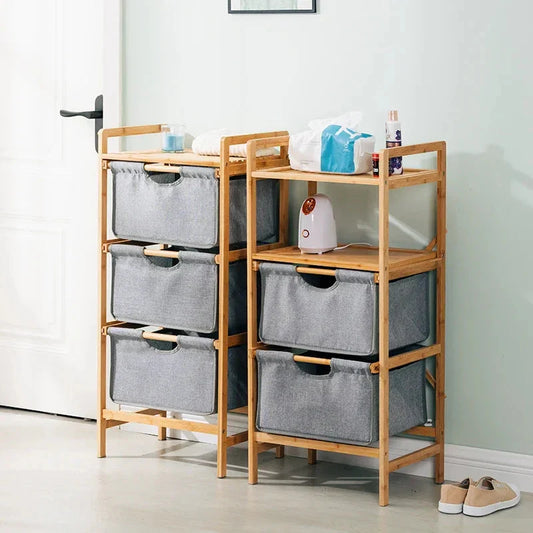 NESTO🪵 Miroir à Linge en Bambou Naturel 🍁