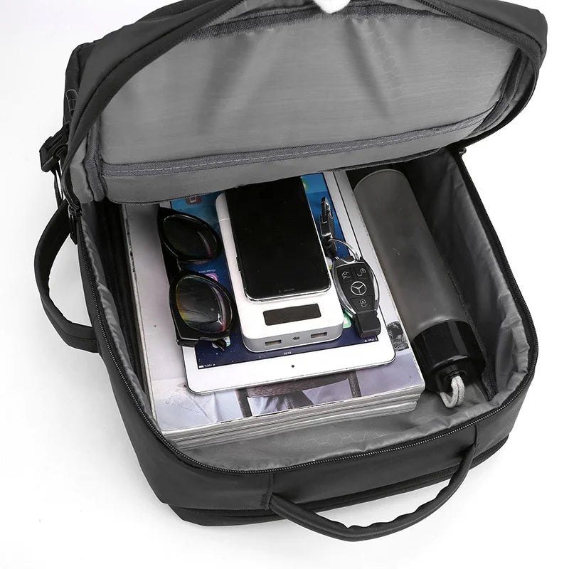 Sac à dos Business 2025 – Coque Dure Antivol avec Port USB