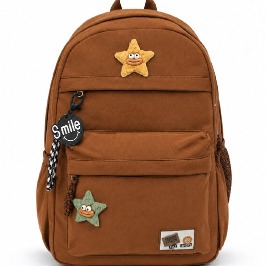 Sac à Dos Scolaire Tendance – Design Étoile & Grande Capacité