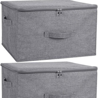 NESTO  Boîtes de Rangement Vêtements – Lot de 2 Pliables & Grande Capacité