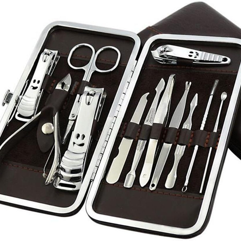 Set Manucure Pédicure 12 en 1 BinKe – Coupe-Ongles Inox