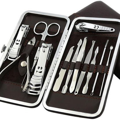 Set Manucure Pédicure 12 en 1 BinKe – Coupe-Ongles Inox