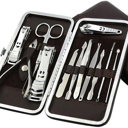 Set Manucure Pédicure 12 en 1 BinKe – Coupe-Ongles Inox