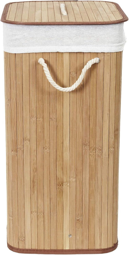 Panier à Linge en Bambou avec Couvercle