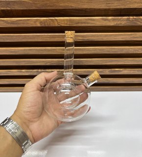 Bouteille Distributrice Double en Verre pour Huile et Vinaigre - Design Élégant et Unique