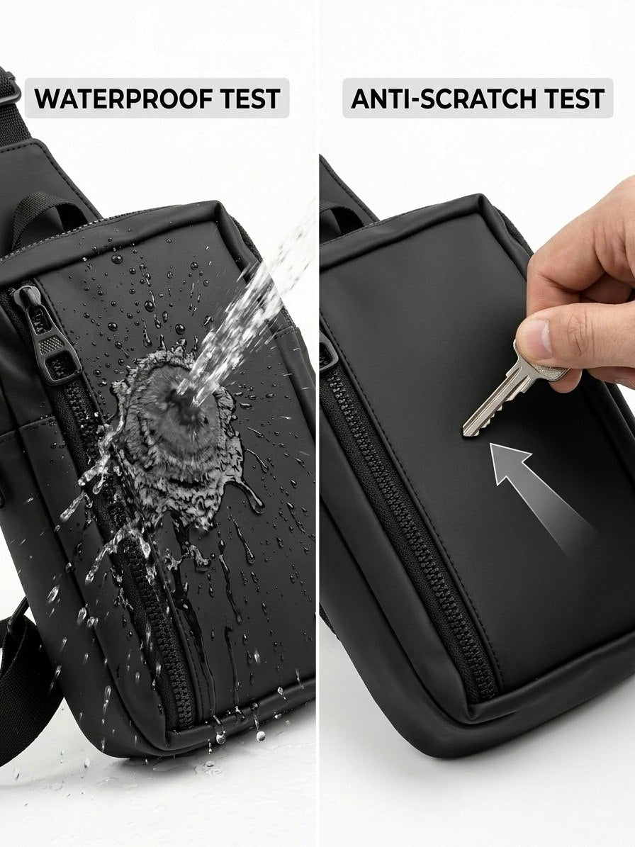 Sac étanche , petit modèle, convenant aux hommes et aux femmes, pour transporter un téléphone, sac de poitrine pratique pour les voyages et la randonnée.