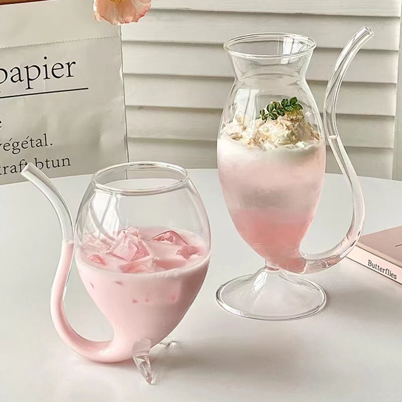 Verre avec Paille Intégrée