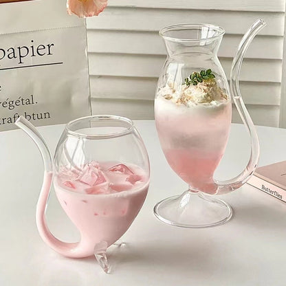 Verre avec Paille Intégrée