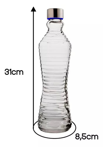 Bouteille en verre transparent : Parfait pour stocker et servir vos boissons préférées