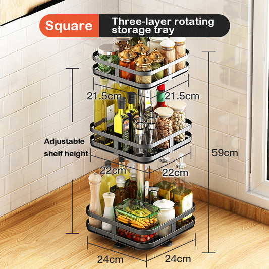 Élégance en Mouvement - Découvrez Notre Plateau de Rangement Rotatif Innovant