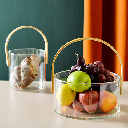 Panier à Fruits Transparent avec Poignée