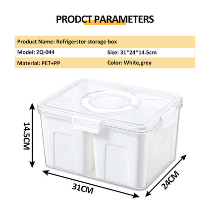 3 Grande Bac de Rangement Polyvalent pour Réfrigérateur et Congélateur