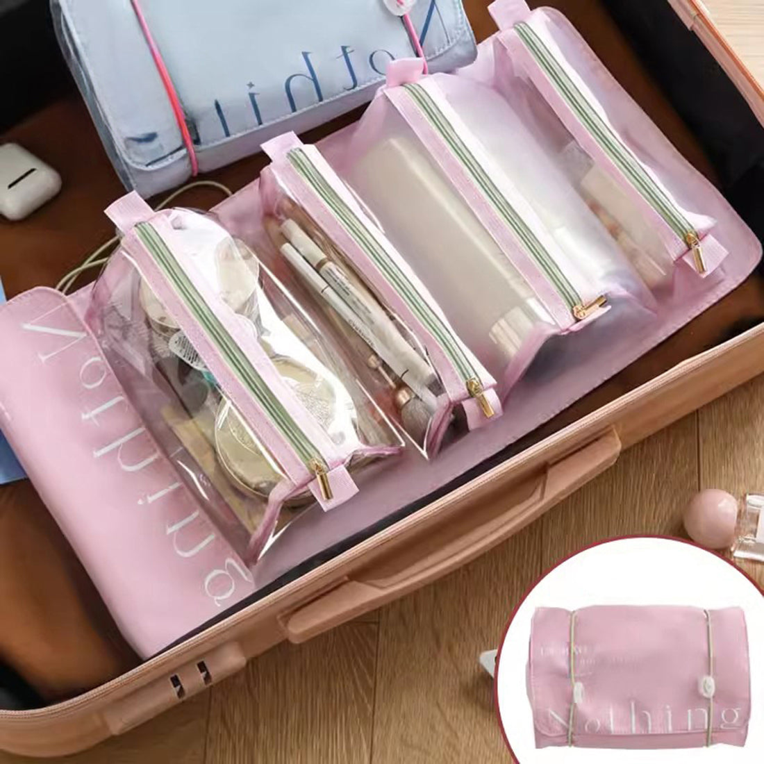 Trousse de Toilette Détachable pour Organisation de Pinceaux de Maquillage