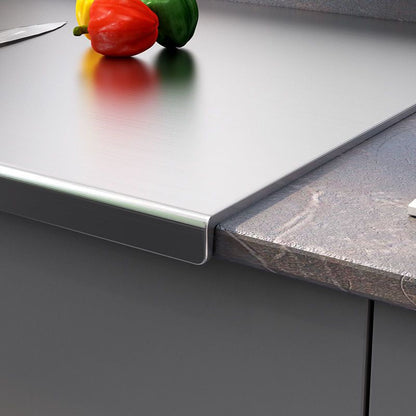 Grande Planche à Découper Multifonctionnelle en Acier Inoxydable