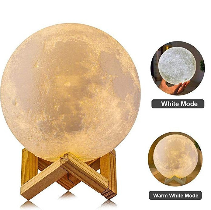 Lampe Lune 3D LED Rechargeable 16 Couleurs