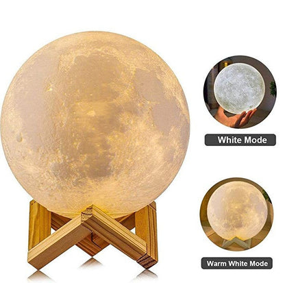 Lampe Lune 3D LED Rechargeable 16 Couleurs