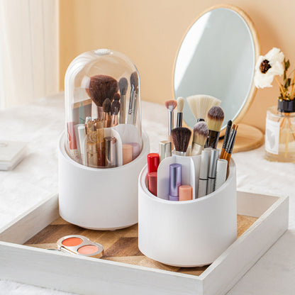 Boîte de Rangement Rotative pour Pinceaux de Maquillage et Cosmétiques