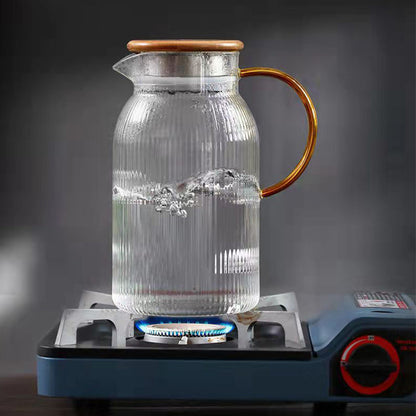 Pichet d'Eau Froide Créatif en Verre Borosilicaté - Capacité 1,6 L