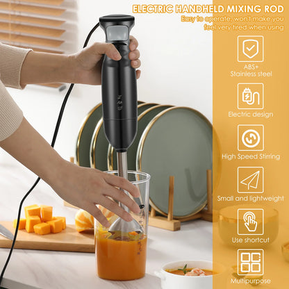 Mixeur Plongeant 4 en 1 Avec Socle En Inox Hand Mixer