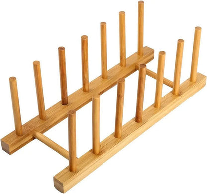 Support Range-Assiettes en Bambou