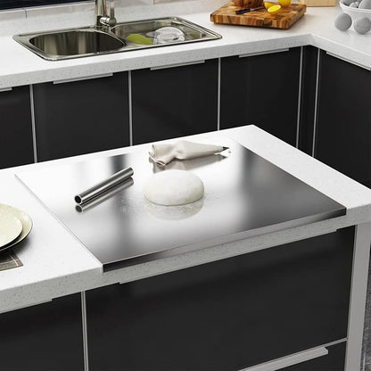 Grande Planche à Découper Multifonctionnelle en Acier Inoxydable