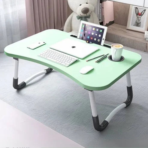 Table de Lit Pliante Multifonction – Support pour Ordinateur Portable, Étude &amp; Petit-Déjeuner