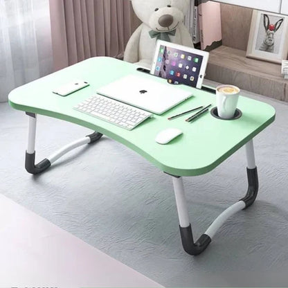 Table de Lit Pliante Multifonction – Support pour Ordinateur Portable, Étude &amp; Petit-Déjeuner
