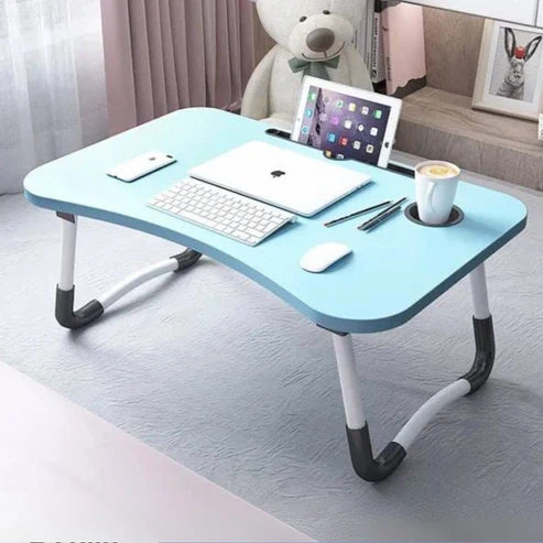 Table de Lit Pliante Multifonction – Support pour Ordinateur Portable, Étude &amp; Petit-Déjeuner
