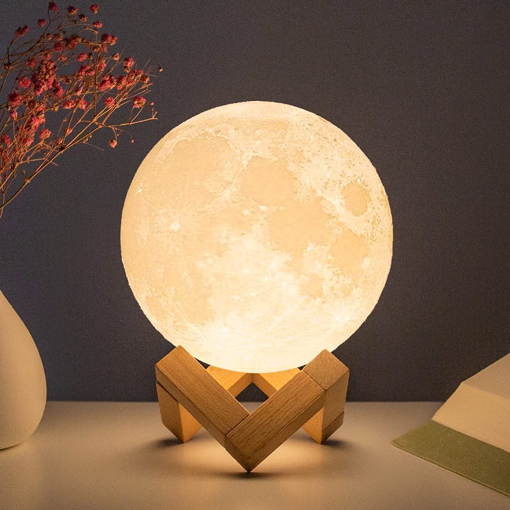 Lampe Lune LED 3D Veilleuse Colorée pour Enfants