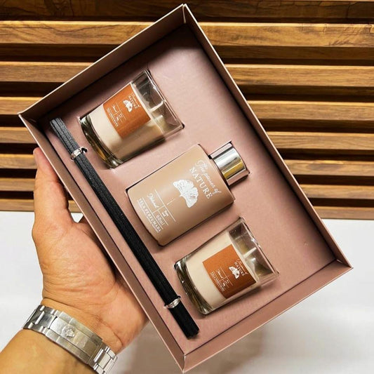 Coffret Luxe : Bougies et Diffuseur Senteur Élégante