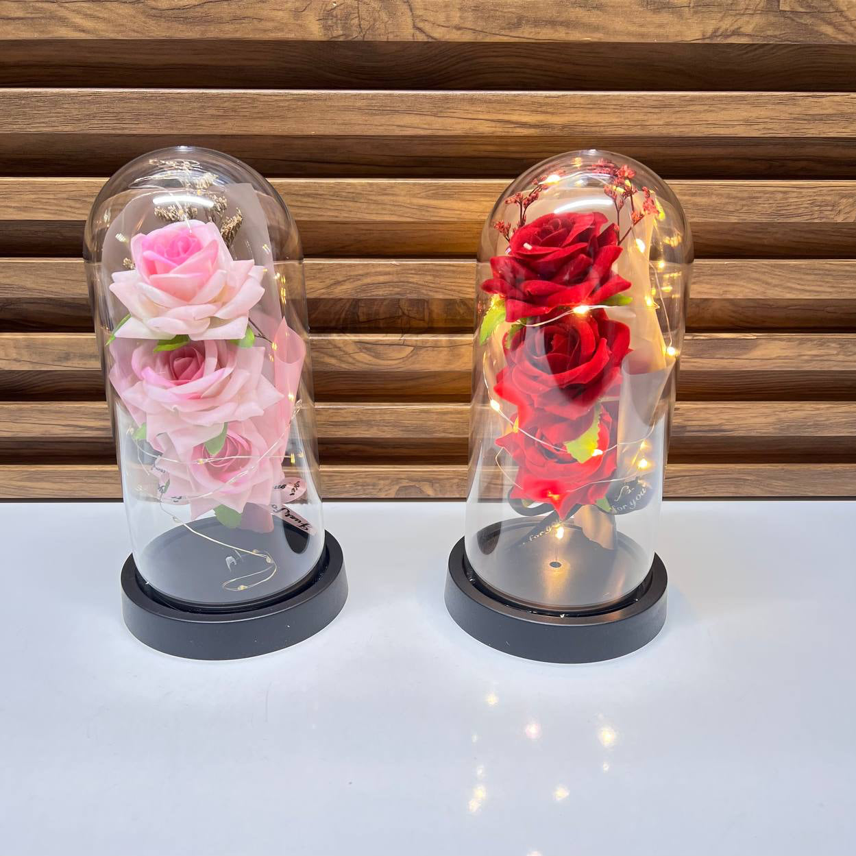 Rose Éternelle Rouge / Fleur Enchantée Lumineuse pour Épouse, Mère, Petite Amie.✨