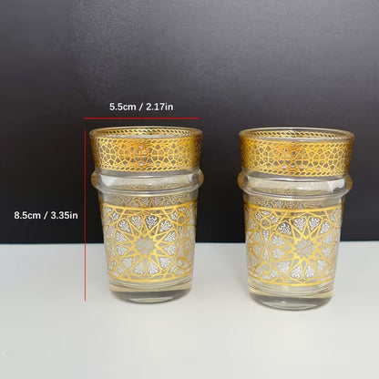 Verres à Thé Marocains Dorés (x12)