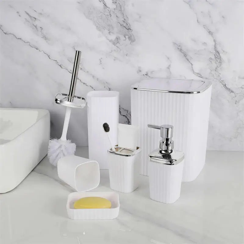 Ensemble d'accessoires de salle de bain modernes de luxe – Style européen 6 pièces,